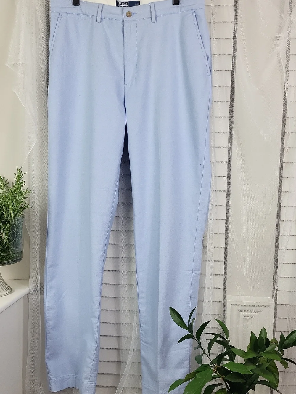 Polo by Ralph Lauren Pale Blue Men's Chinos. Size 33/34